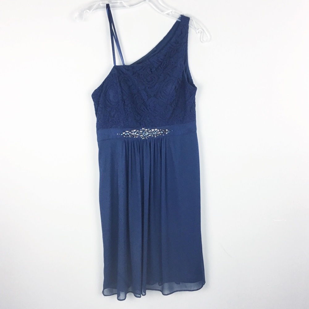 Adriana Papell | Blue Single Strap Dress - E91